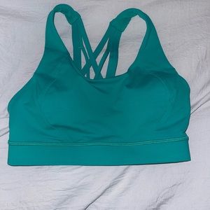 NEVER WORN Teal Lulu Lemon Sports Bra Size 6